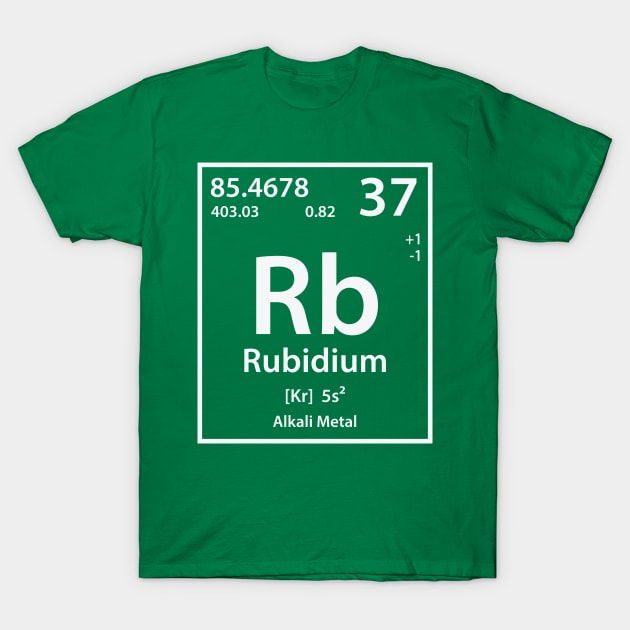 Rubidium Element T-Shirt by cerebrands